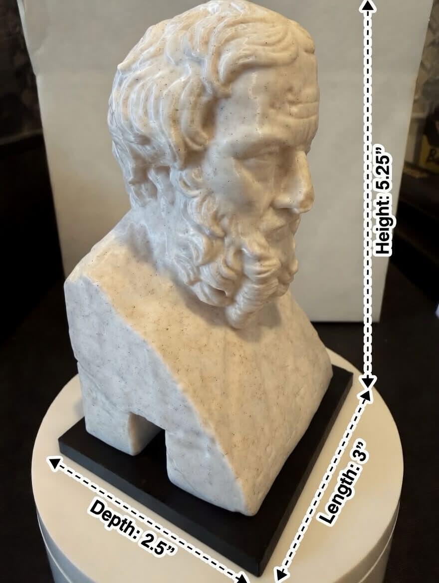 Herodotus Bust Replica | 3D Printed Greek Historian Desk Decor