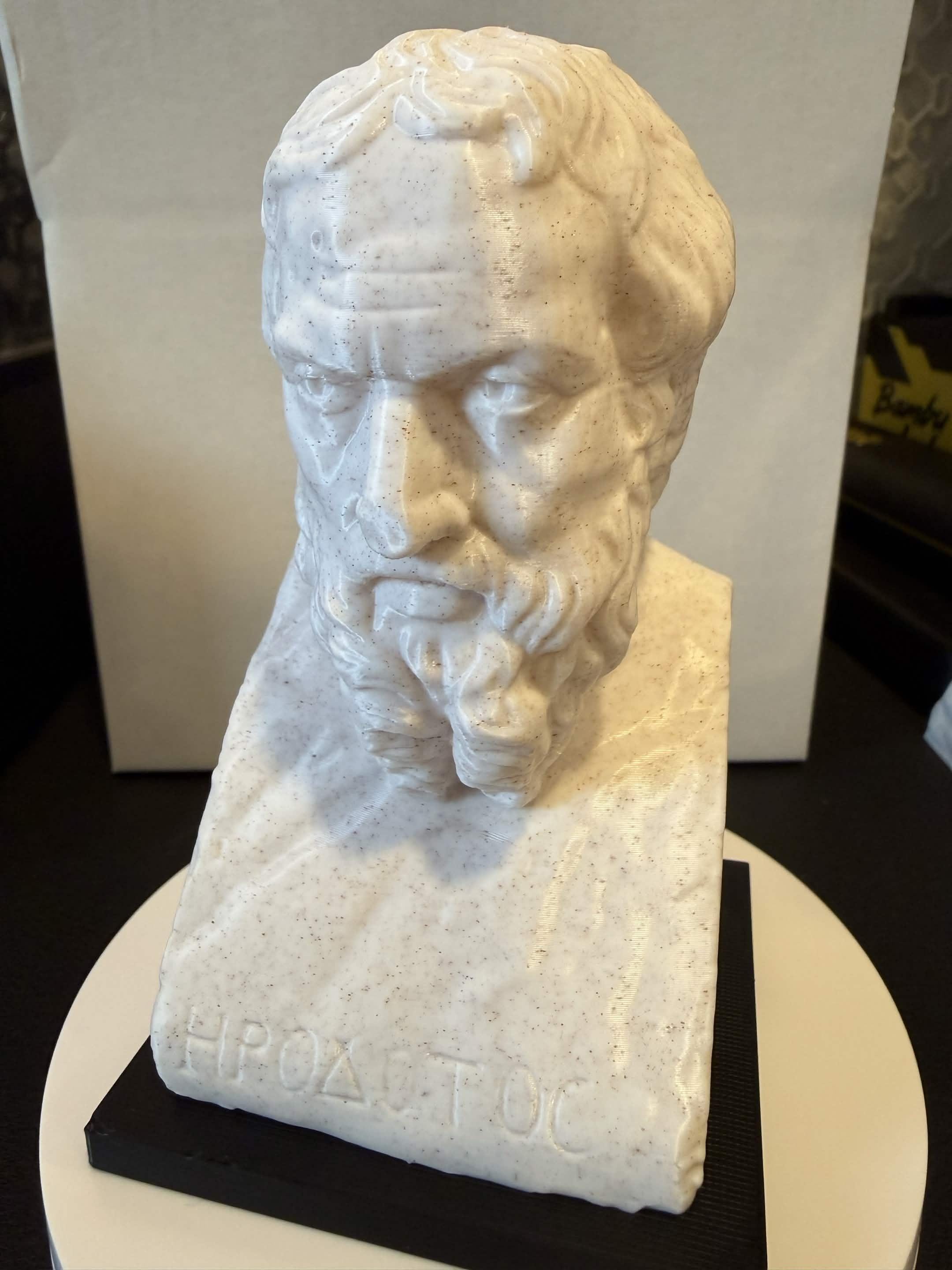 Herodotus Bust Replica | 3D Printed Greek Historian Desk Decor